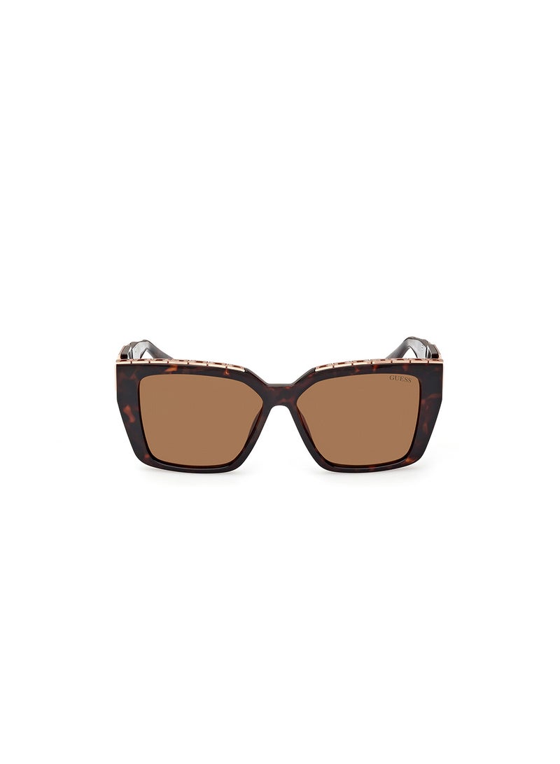 GUESS Women's UV Protection Square Sunglasses - GU791552E55 - Lens Size: 55 Mm - Image 2